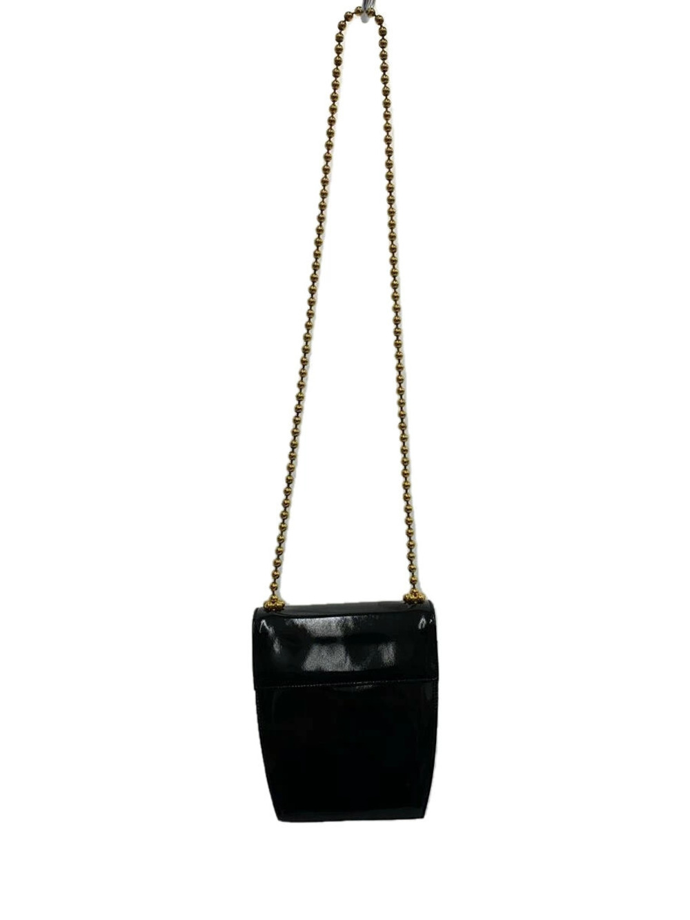Salvatore Ferragamo Shoulder Bag Enamel Black